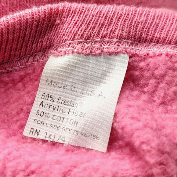 1990s Vintage Pink Sleeveless Top Open Sides Sweatshirt Size Small - Picture 6 of 6